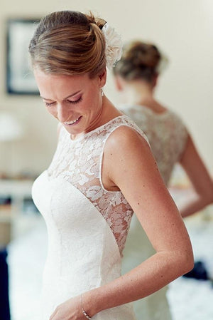 Style: TATIANA Silk & Lace Illusion Back gown - Peony Rice