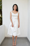 Style: ANNETTE Sweetheart Neckline Fit and Flare Dress Peony Rice
