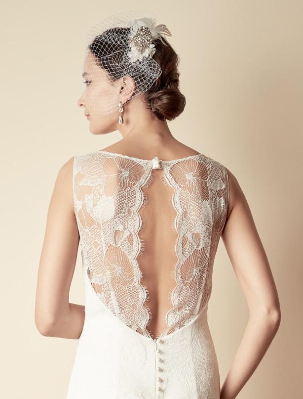 Style: DELORES Vintage Style Crystal Embellished Mini Comb Topping - Peony Rice