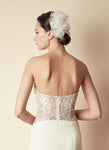 Style: PEONY Organza Layered Flower Clusters - Peony Rice