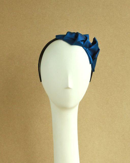 Style #BLAKE: Silk Charmeuse Origami Fold Topping - Peony Rice