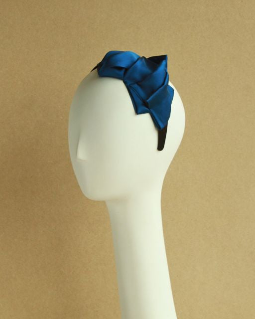 Style #BLAKE: Silk Charmeuse Origami Fold Topping - Peony Rice
