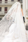 Style: JULIA Classic Veil with Blusher Peony Rice