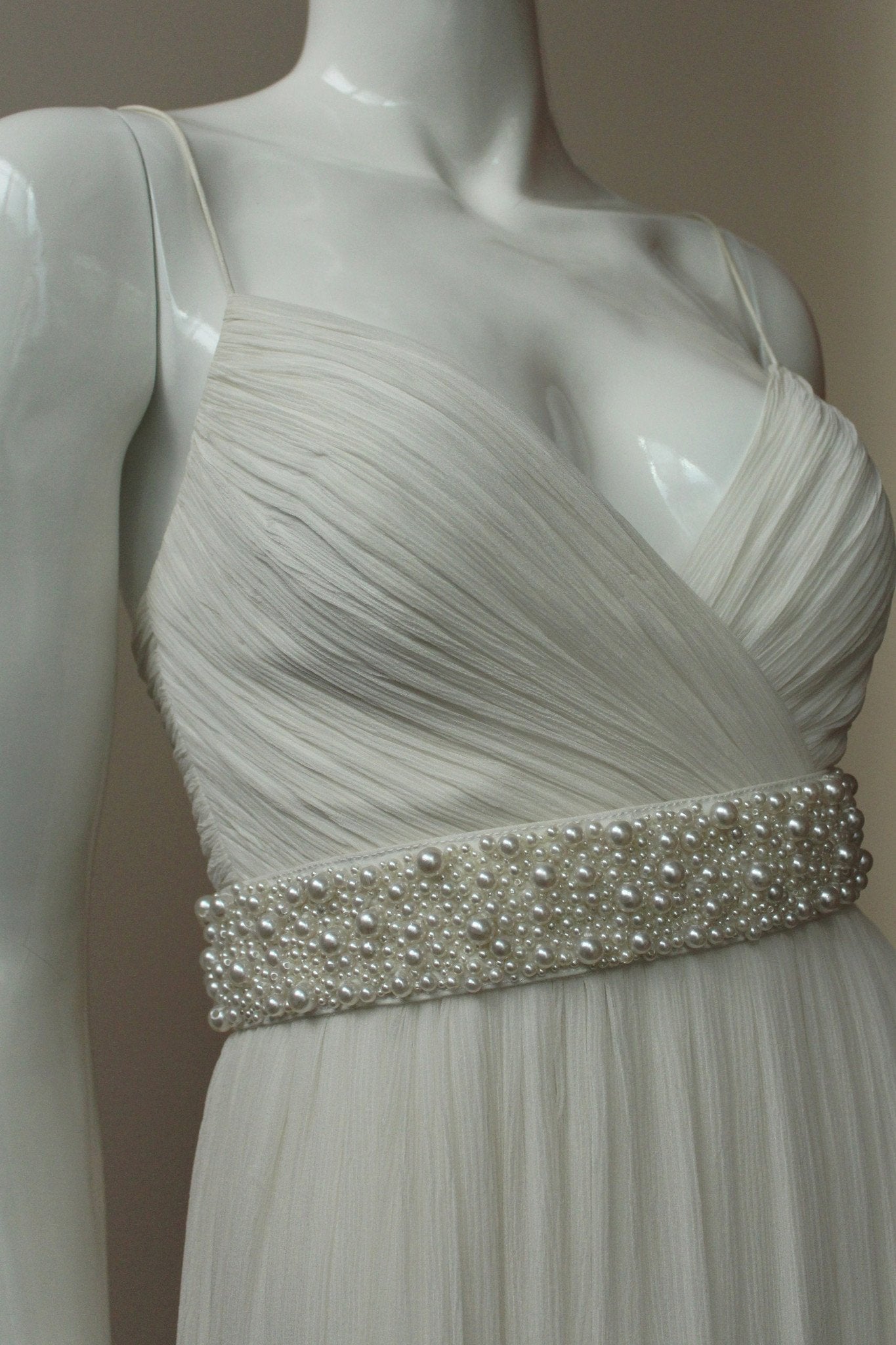 Style: MELISSA Pearl Explosion Grosgrain Waist Belt - Peony Rice