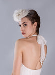 Style: ANYA Silk Ruffle Flower & Pleated Head Topping - Peony Rice