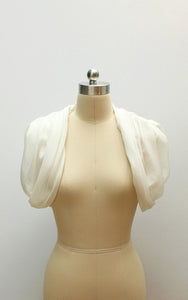 Style: CAMERON Silk Drape Bolero - Peony Rice