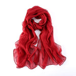Style: SELINA Soft Silk Mousseline Scarf - Peony Rice