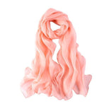 Style: SELINA Soft Silk Mousseline Scarf - Peony Rice