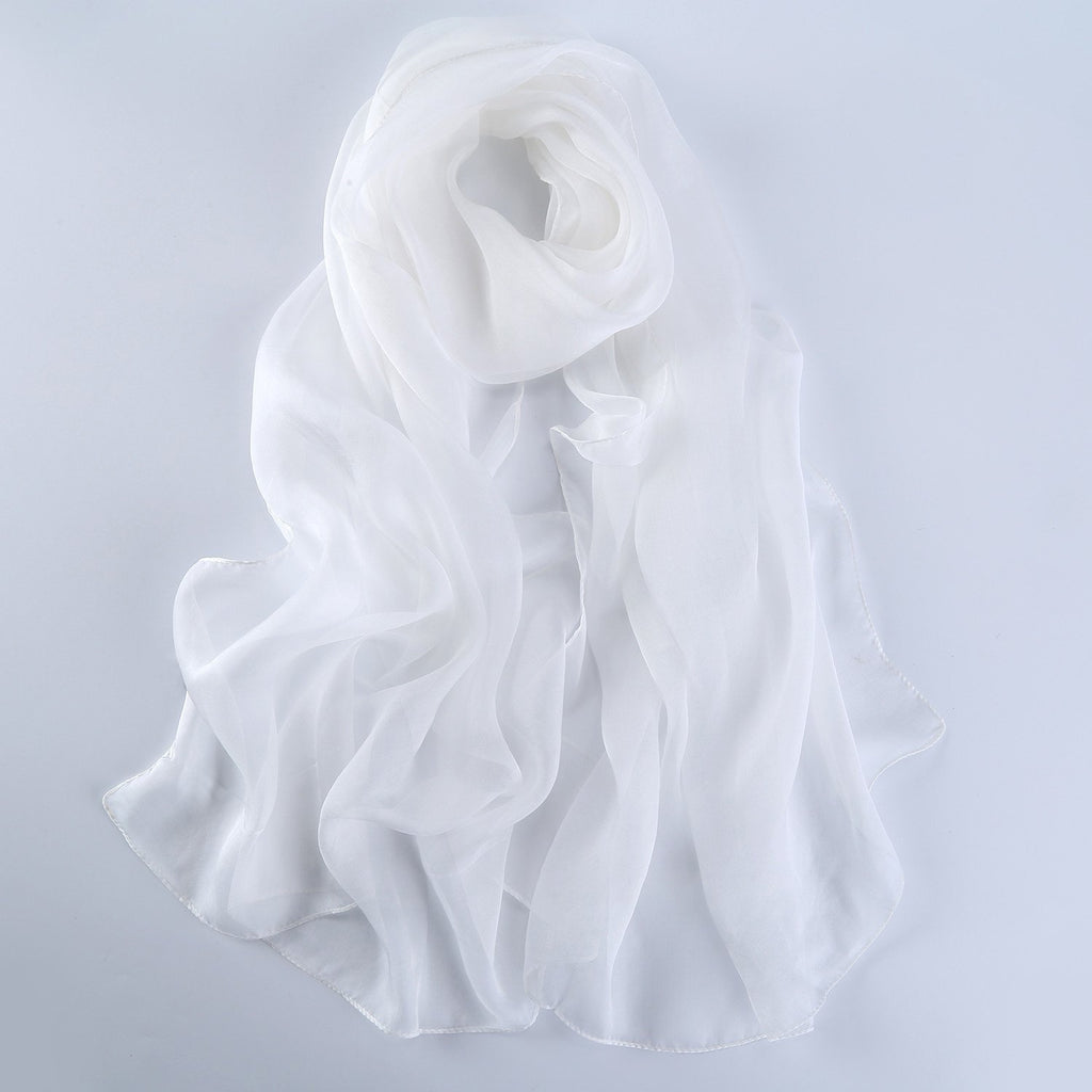 Style: SELINA Soft Silk Mousseline Scarf - Peony Rice