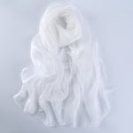 Style: SELINA Soft Silk Mousseline Scarf - Peony Rice