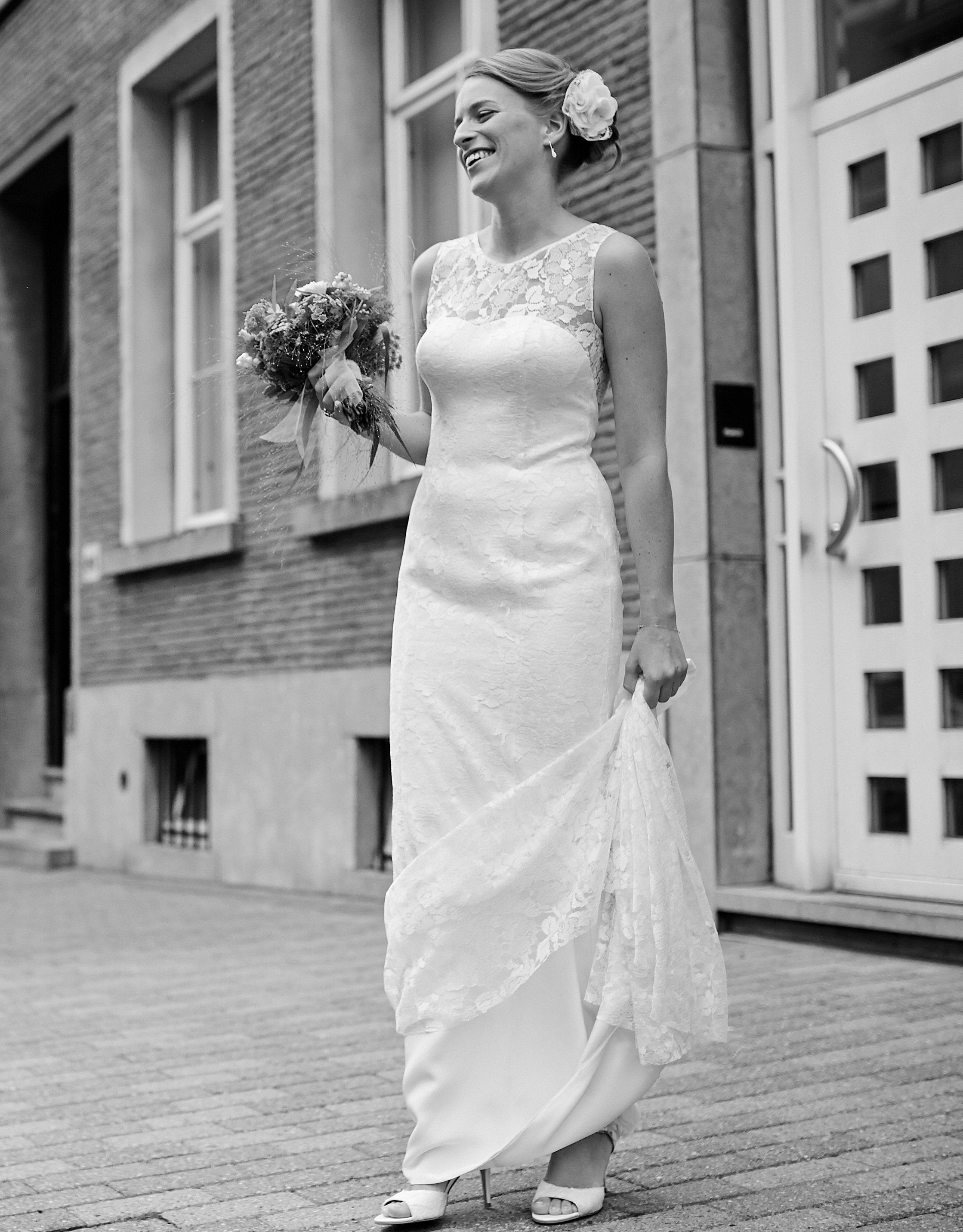 Style: TATIANA Silk & Lace Illusion Back gown - Peony Rice