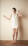 Style: MARIA 2 in 1 Lace Shell & Silky Slip Dress - Peony Rice