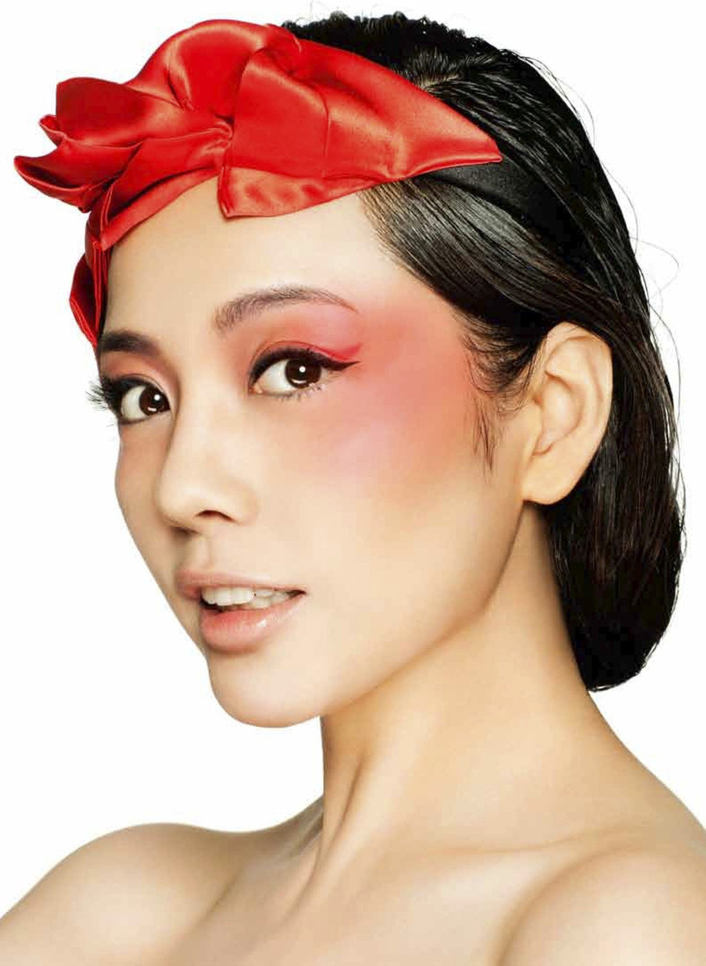 Style: BETTE Silk Charmeuse Origami Fold Topping - Peony Rice