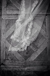 Style: ASTER Star Flower Lace Applique Veil Peony Rice