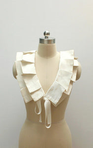 Style: CAROLINE Pleated Silk Wraparound Scarf with Tie Peony Rice