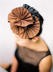 Style: FILIPPA Mud Silk Hand Pleated Fan Head Topping Peony Rice