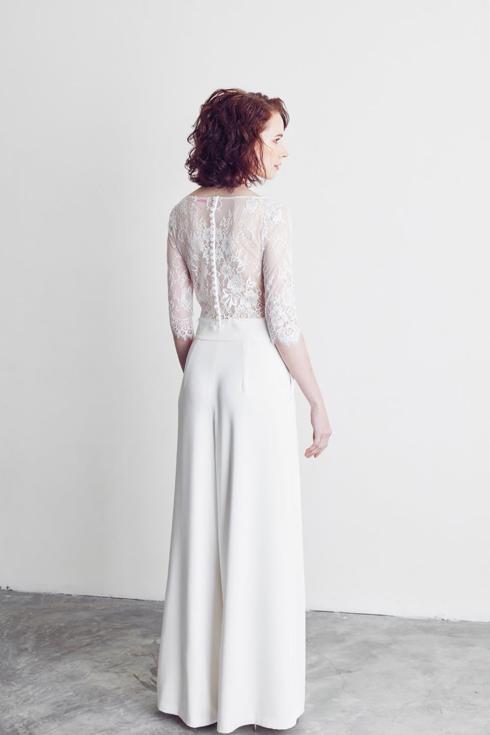 Style: CELESTE Illusion Lace Top Peony Rice
