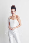 Style: DIA Silk Wool and Lace Bandeau Jumpsuit - Peony Rice