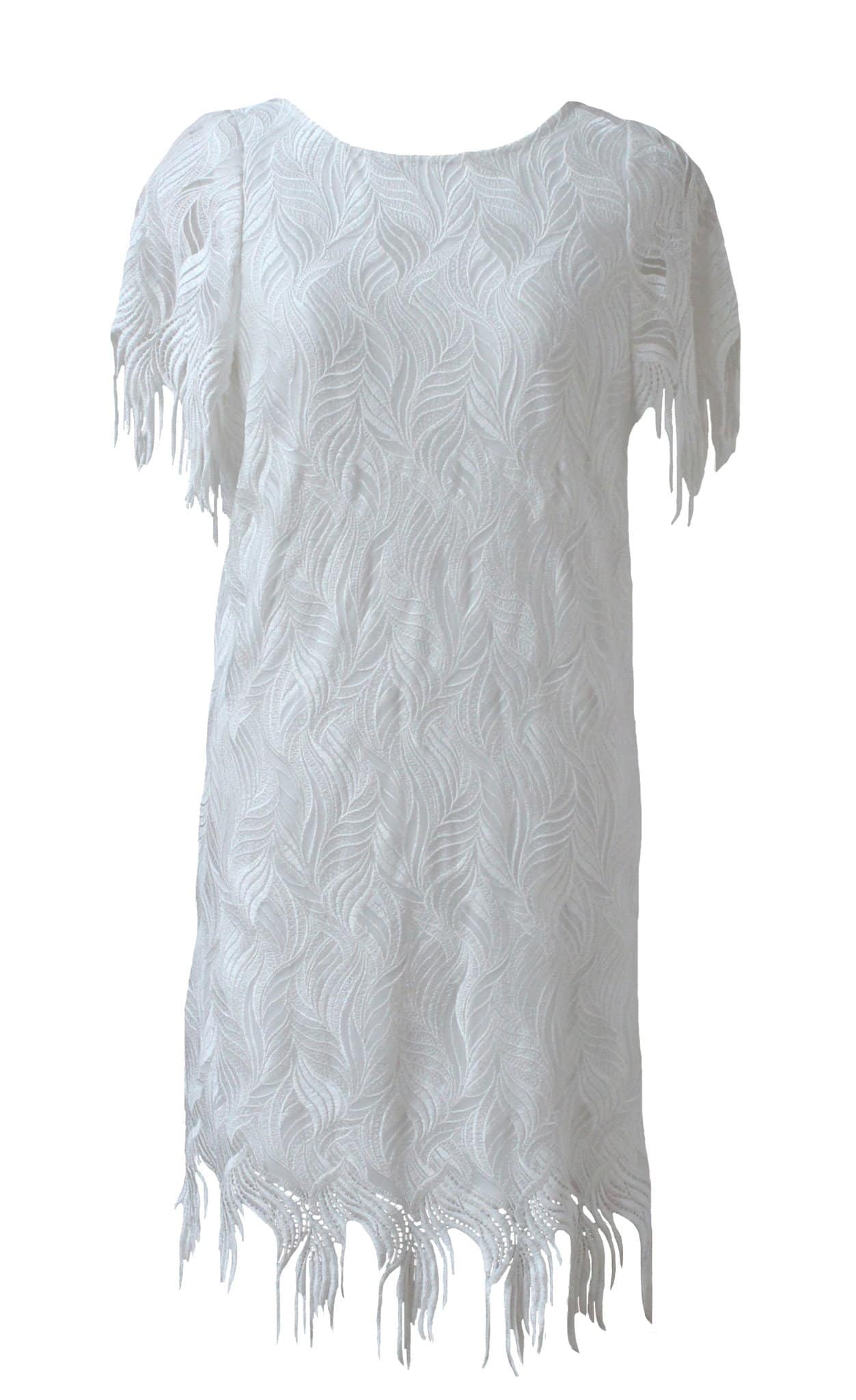 Style: PENELOPE Deco Embroidery Fringe Dress Peony Rice