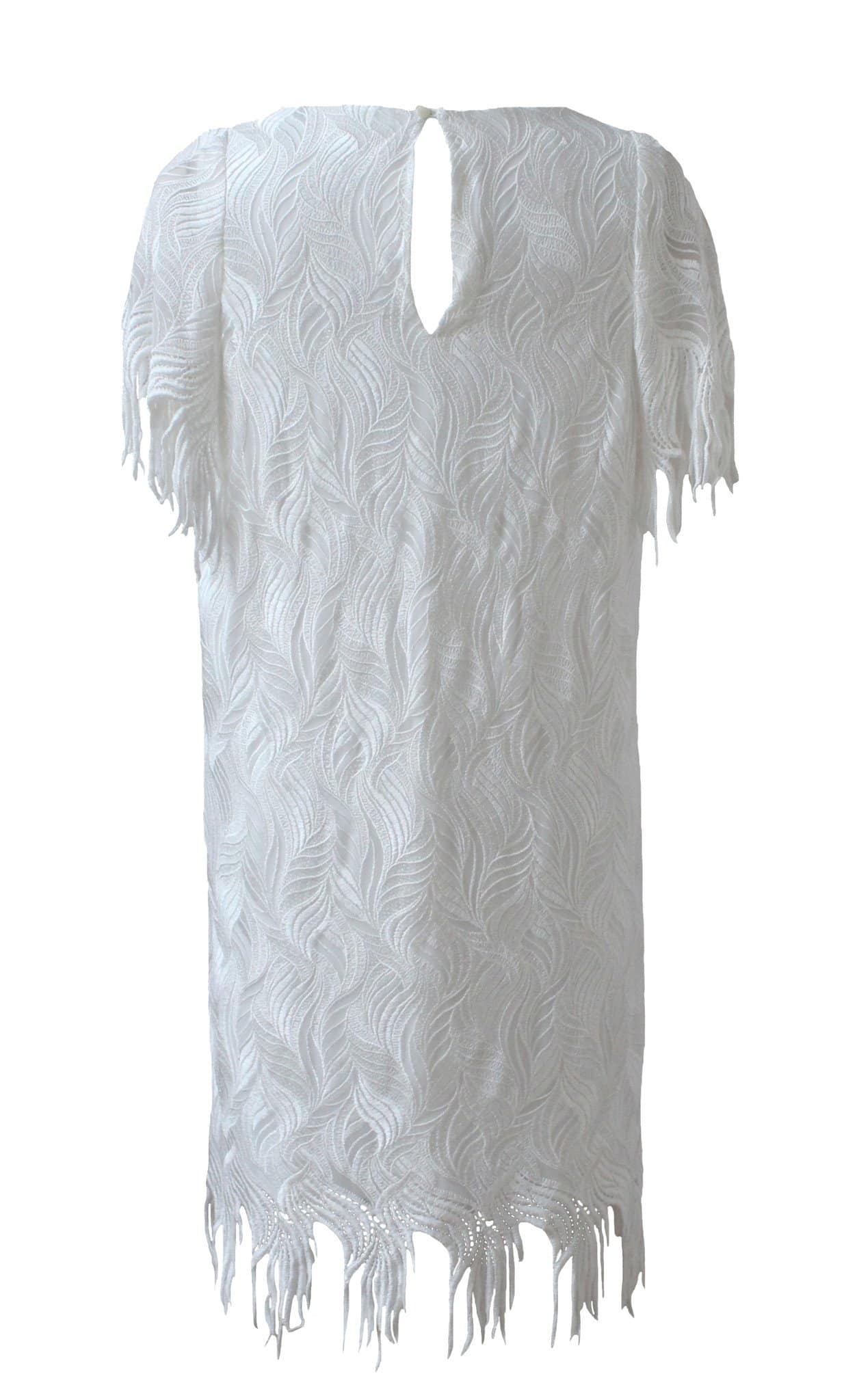 Style: PENELOPE Deco Embroidery Fringe Dress Peony Rice