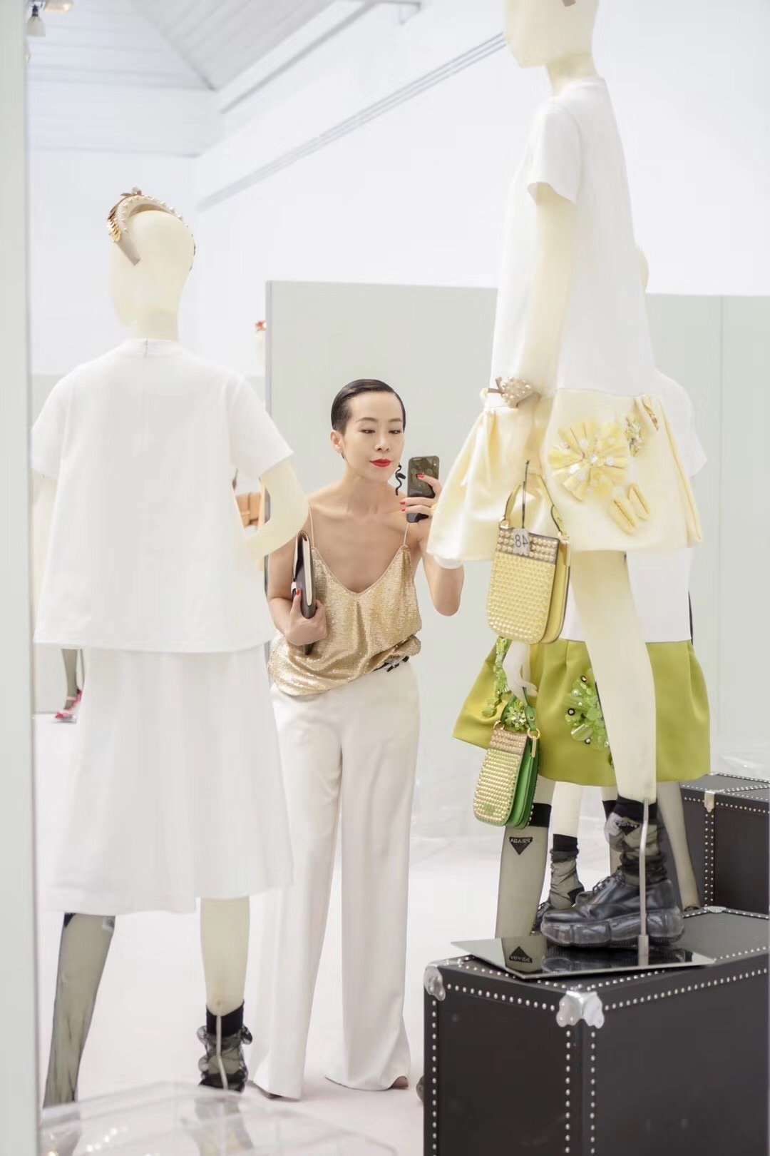 Style: AMANDA Palazzo Pants Peony Rice