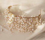 Style: BRENNA Baby’s breath Boho Halo - Peony Rice