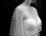 Style: CHARLIE Pearl Capelet - Peony Rice