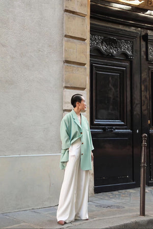 Style: AMANDA Palazzo Pants Peony Rice