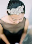 Style: IMOGENE Crystal Flower Embellished Head Topping - Peony Rice